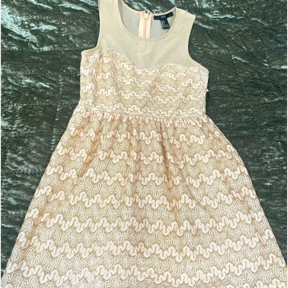 XXI Gold Semi Formal Dress